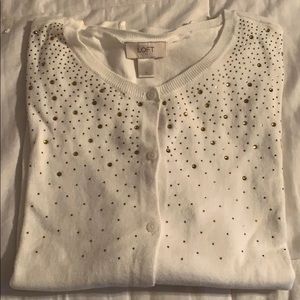 LOFT Sequin Cardigan